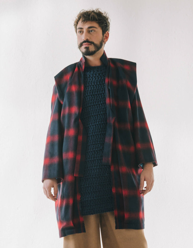 Michiyuki Midi Coat in Recycled Wool