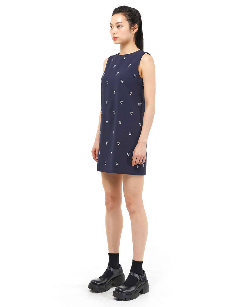 Embroidered Heart Universe Dress