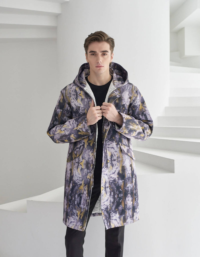 Winter Blues Hoody Padding Coat