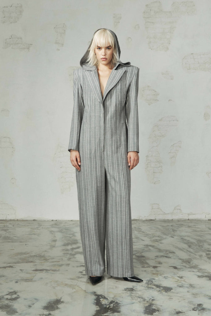 STRIPES WOOL JUMPSUIT