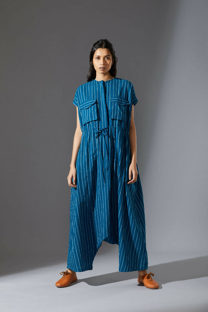 Mati Safari Blue Jumpsuit