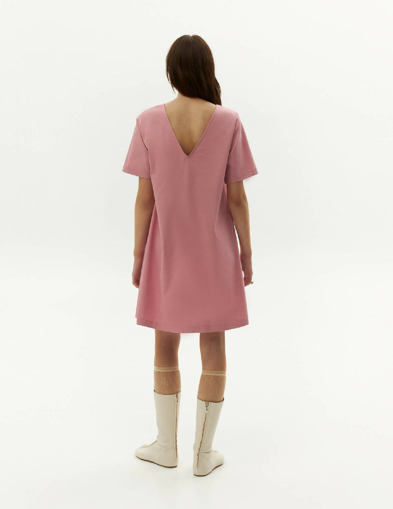 Day Dress Short Lenght — Dusty Pink Color