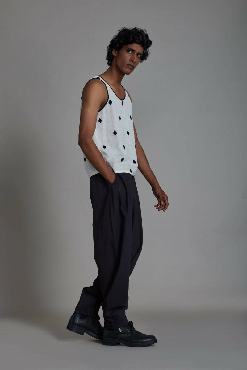 Men's Linen Tank Top-Spade