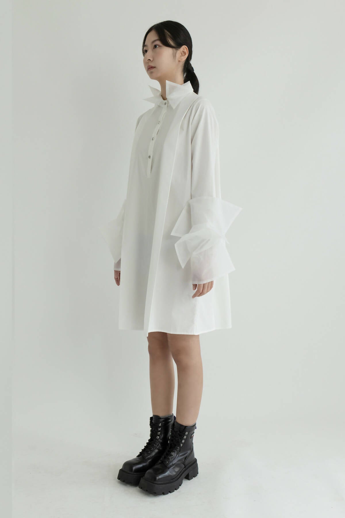 White Organza Shirt Dress | NOT JUST A LABEL