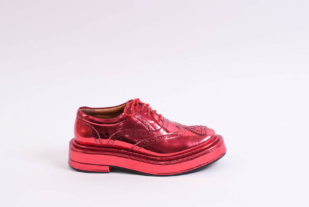 Heart Brogue Red