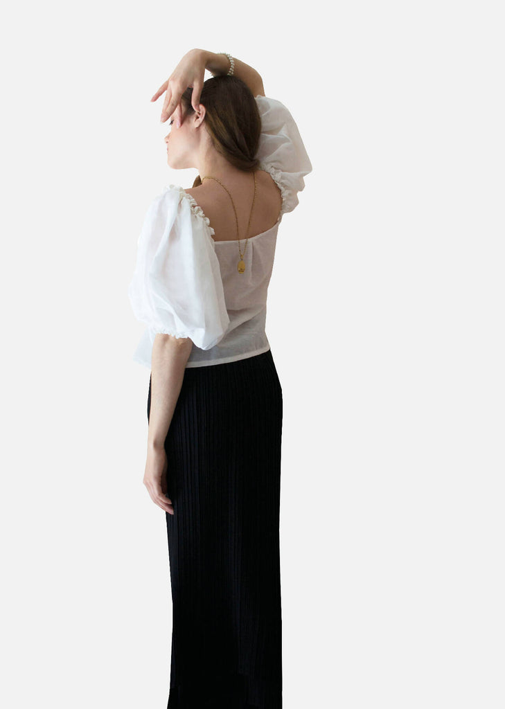 Romantic Pleated Blouse