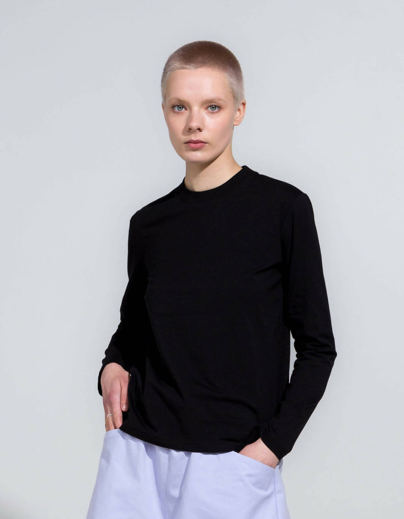 Black Organic Longsleeve T-shirt