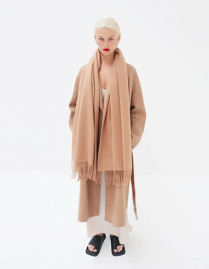 Helena Cashmere Shawl - Camel