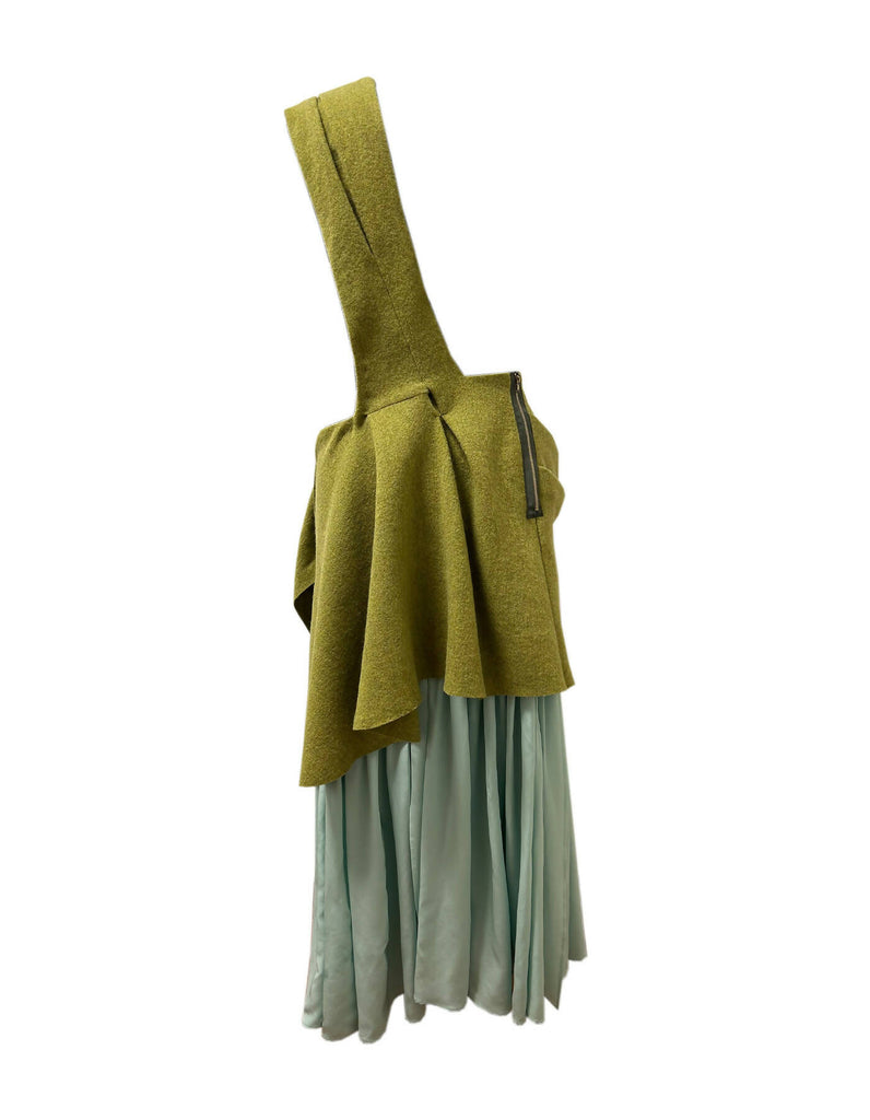 Draping wool dress