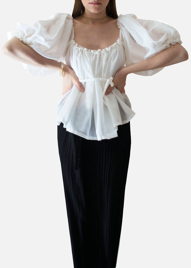 Romantic Pleated Blouse