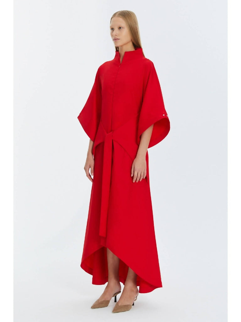 Dress Lea Viscose Black/ Red