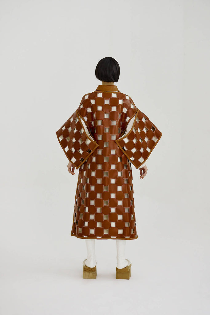 Jingū Hand Weaved Kimono Sleeve Long Coat