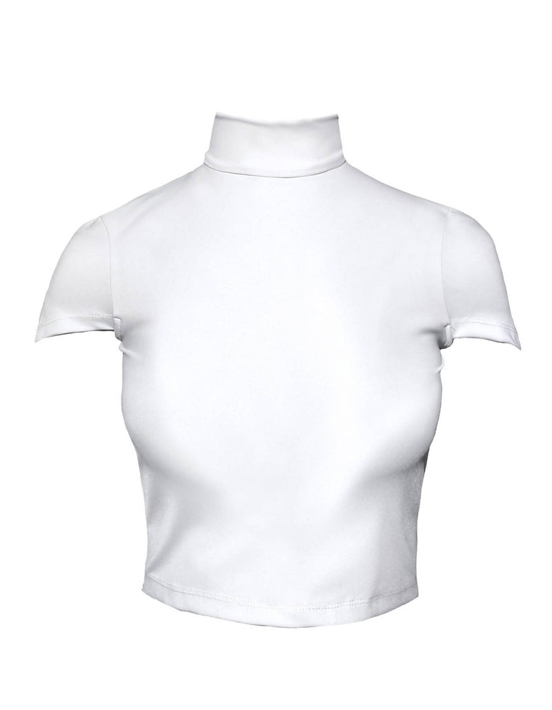 Turtleneck Sharp Shaped Short Top