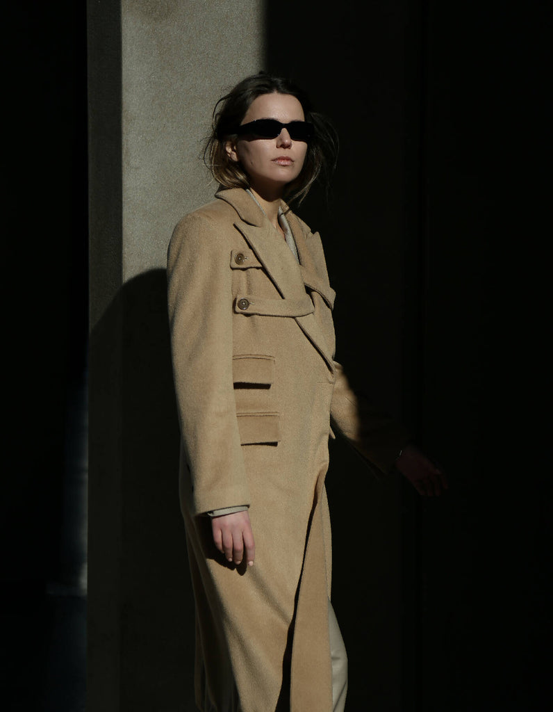 Elowen Cashmere Coat Beige