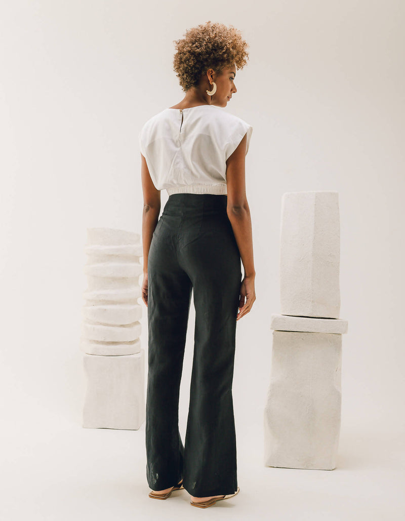 Fenda 100% Linen Pants