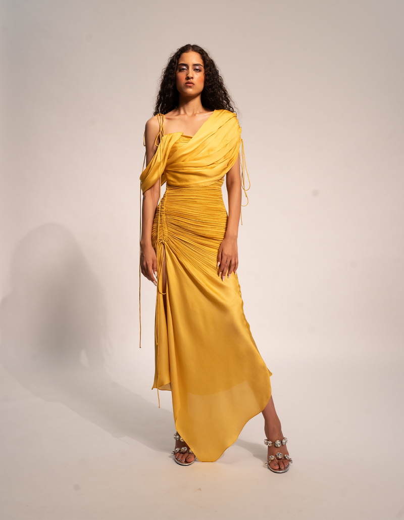 Yellow ray dress