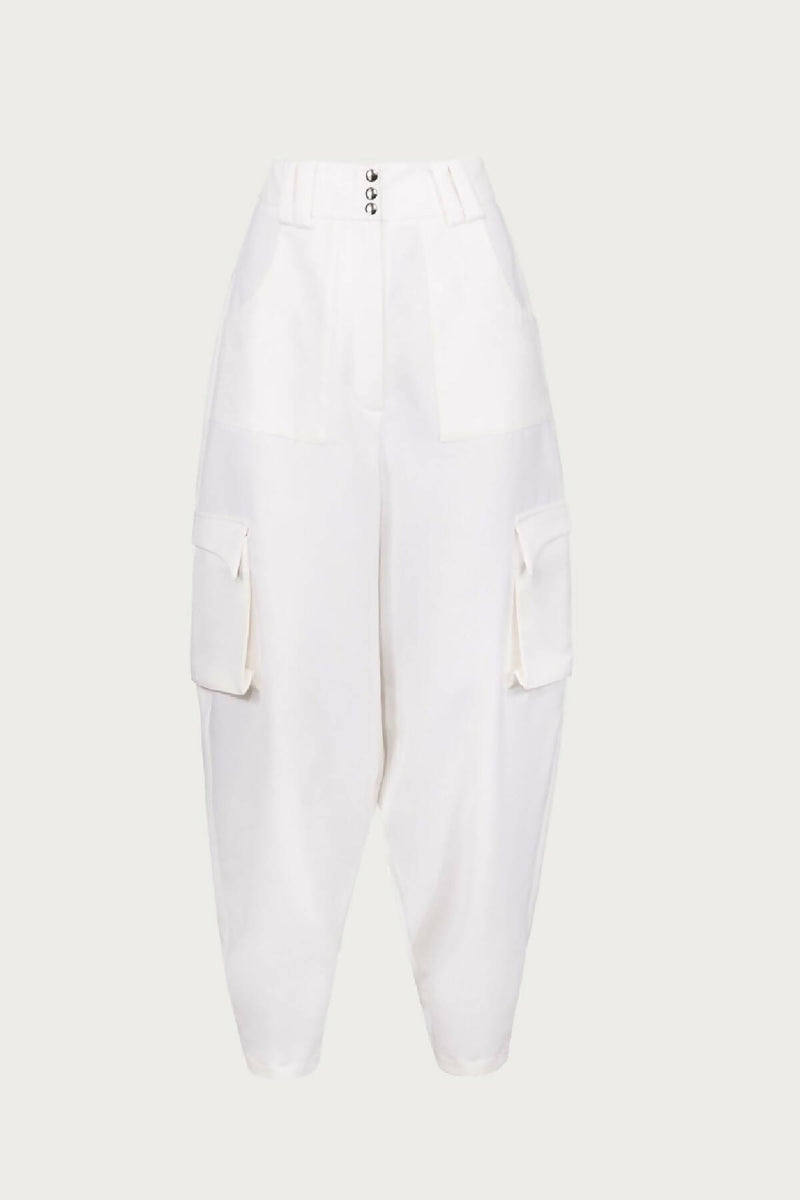 WHITE DREAM POCKET TROUSERS