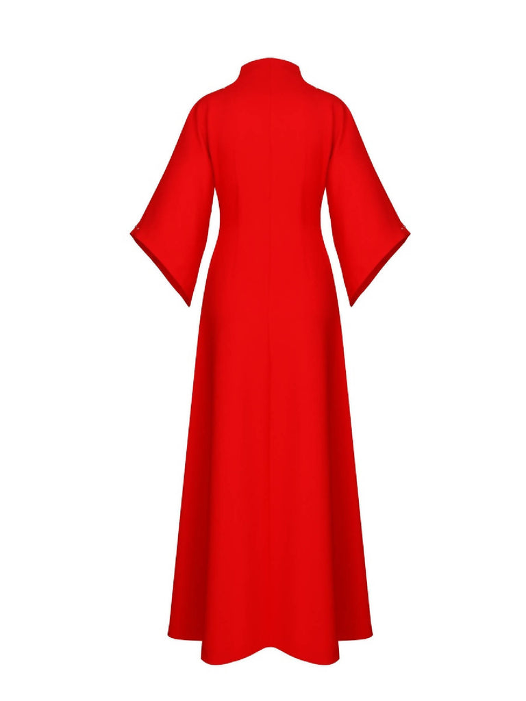 Dress Lea Viscose Black/ Red