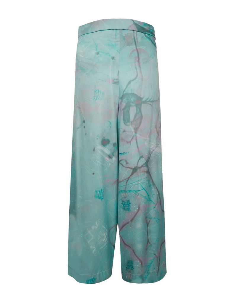 Eco-Fabric Wide-Leg Pants