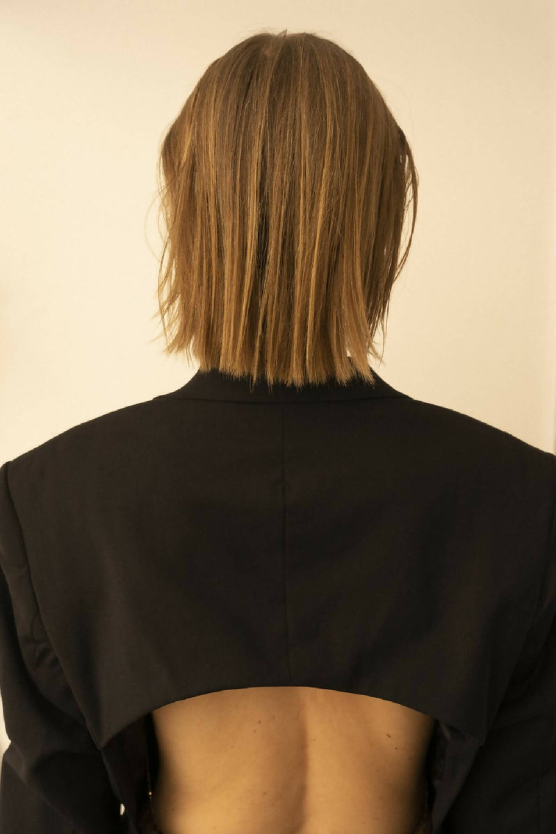 OPEN BACK BLAZER