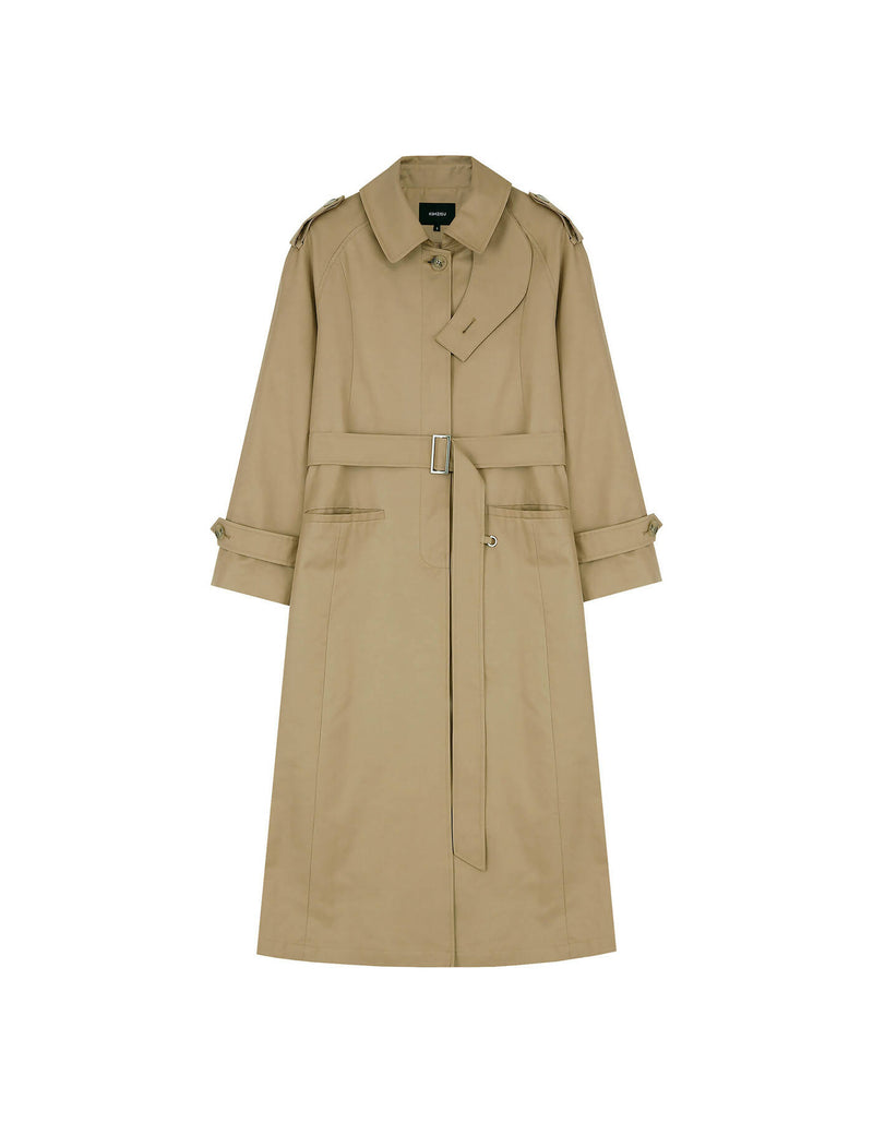 Throat Latch Trench Coat