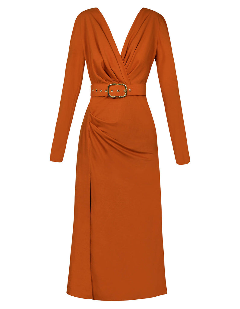 ECLIPSE DRESS APRICOT ORANGE