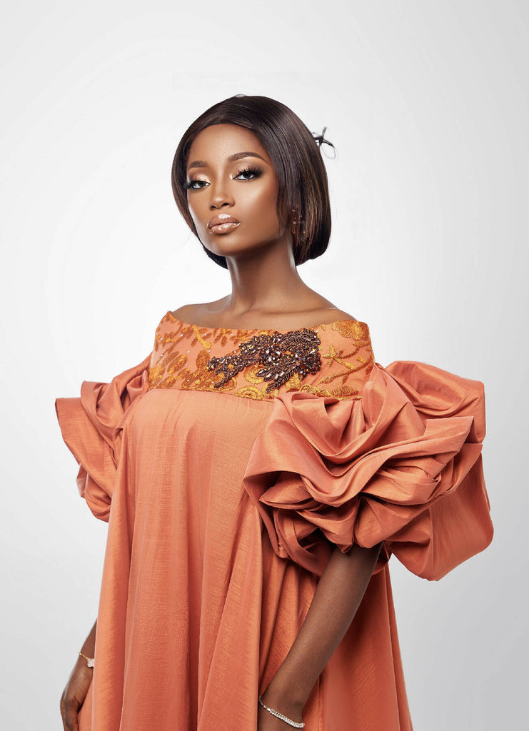 Ms Kaba Couture Dress 2.0 Terracotta