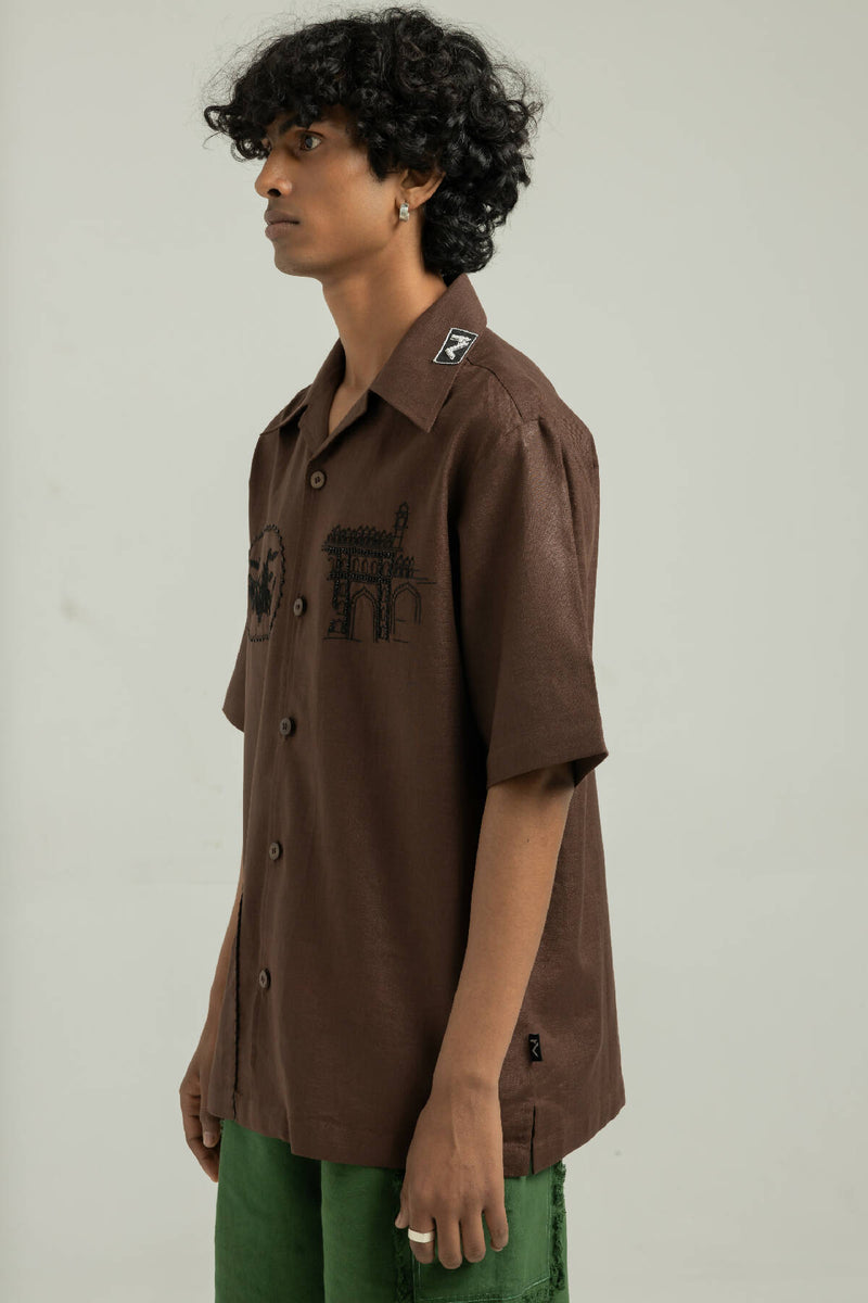 Awadhi Handmade Linen Shirt