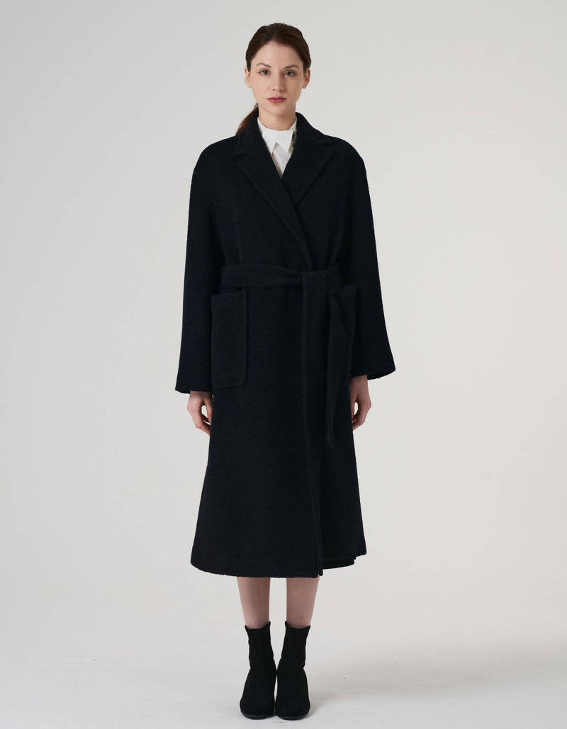 Royal Suri-Alpaca Minimal Gown Coat