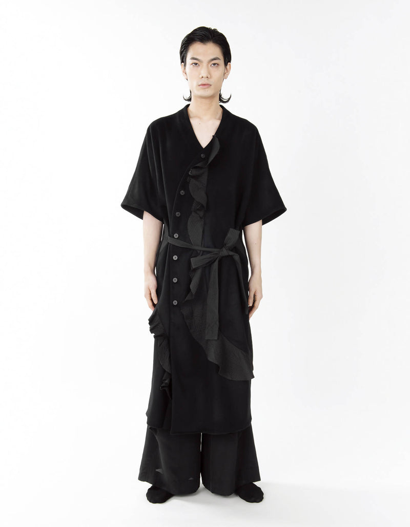 Soundwave Short Sleeve Long Coat