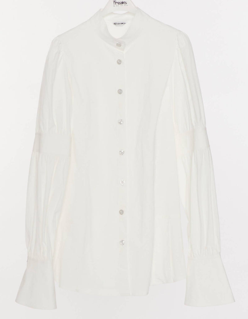 Blouse with Leg of Mutton Puff Sleeve