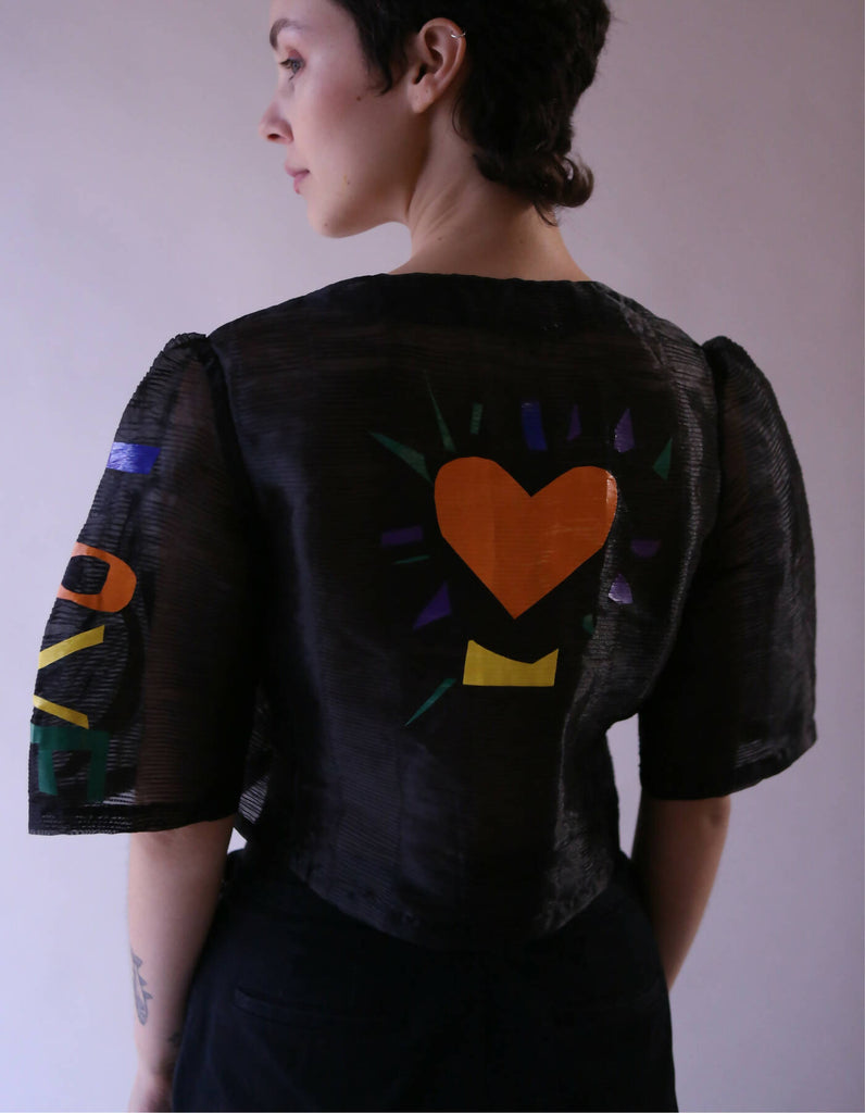 Silk Printed Bolero