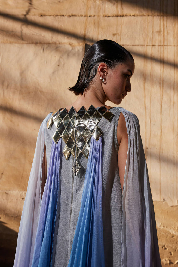 Gradient Fall-Panelled Kaftan