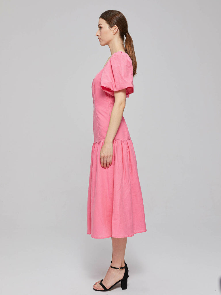 PUFF SLEEVE DRESS